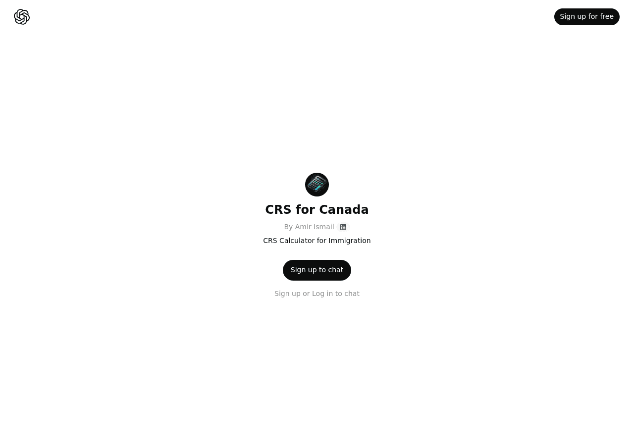 CRS for Canada