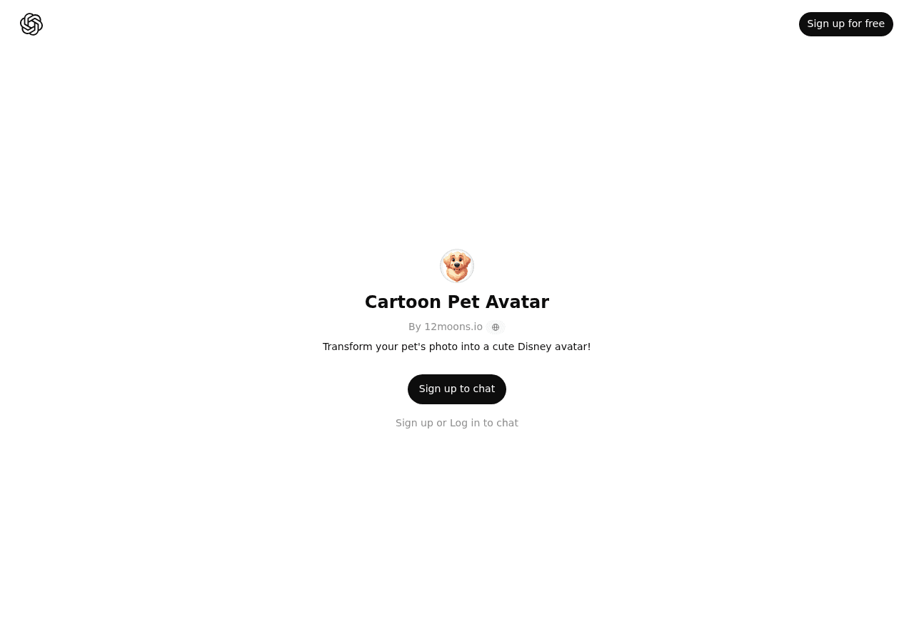 Cartoon Pet Avatar