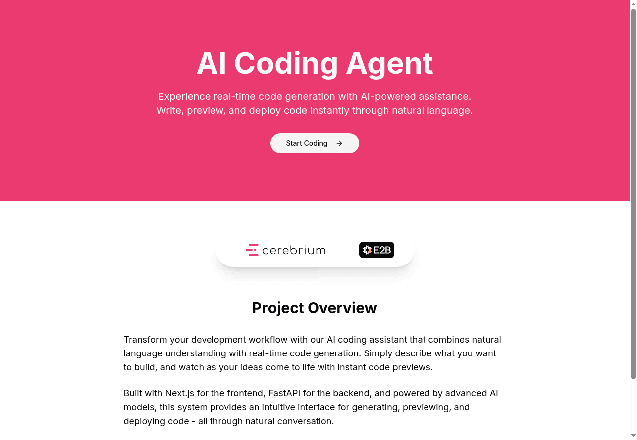 Cerebrium AI Coding Agent