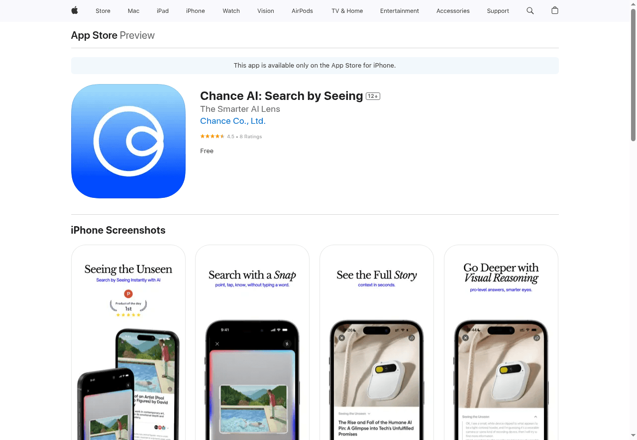Chance AI: Visual Intelligence