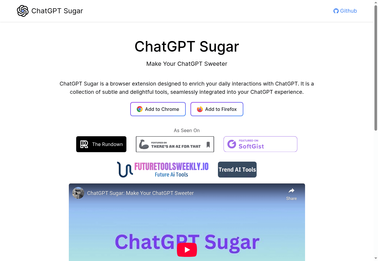 ChatGPT Sugar