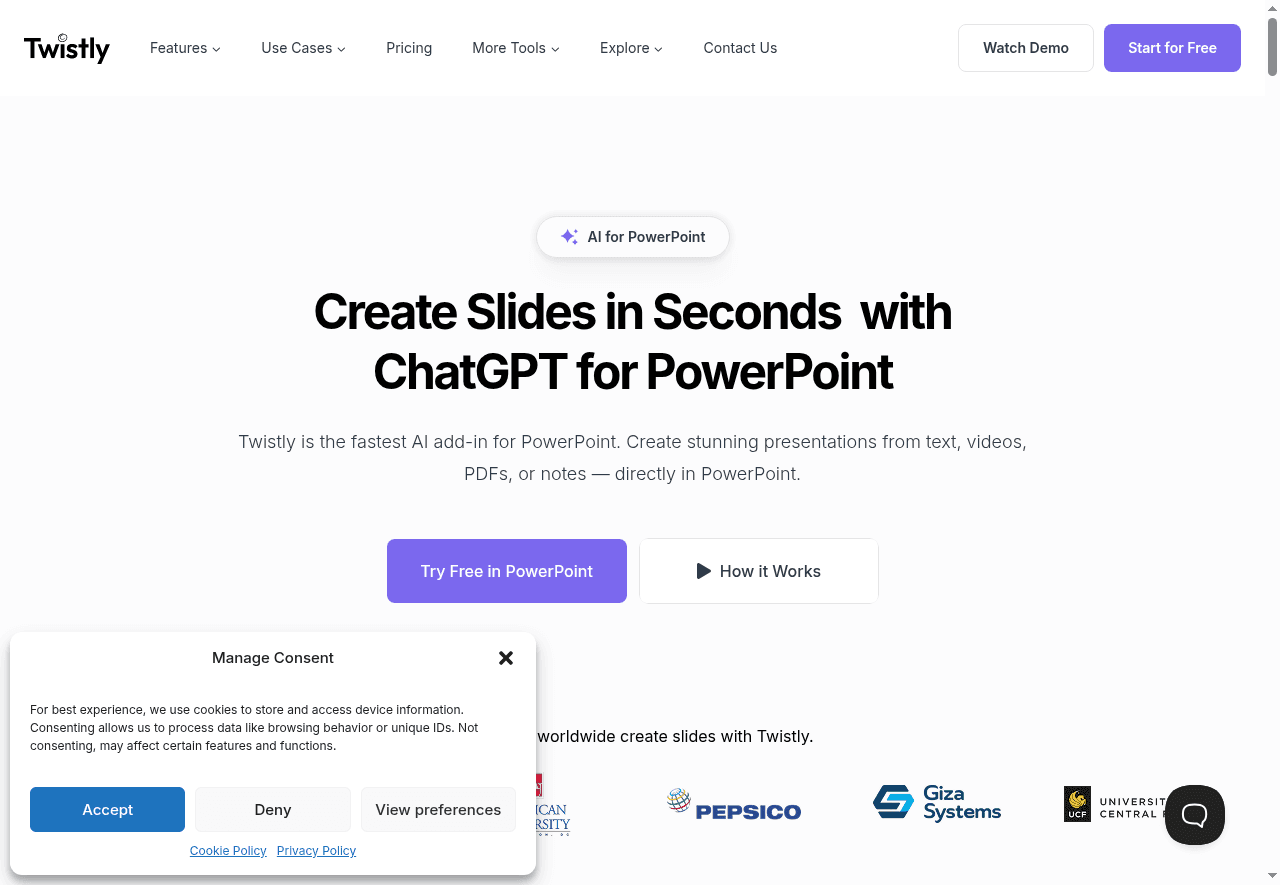 ChatGPT for PowerPoint
