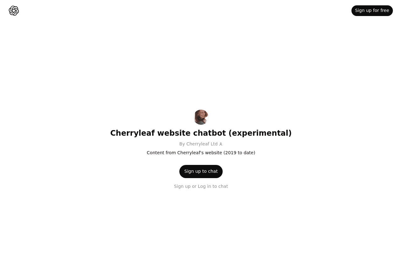 Cherryleaf Website Chatbot