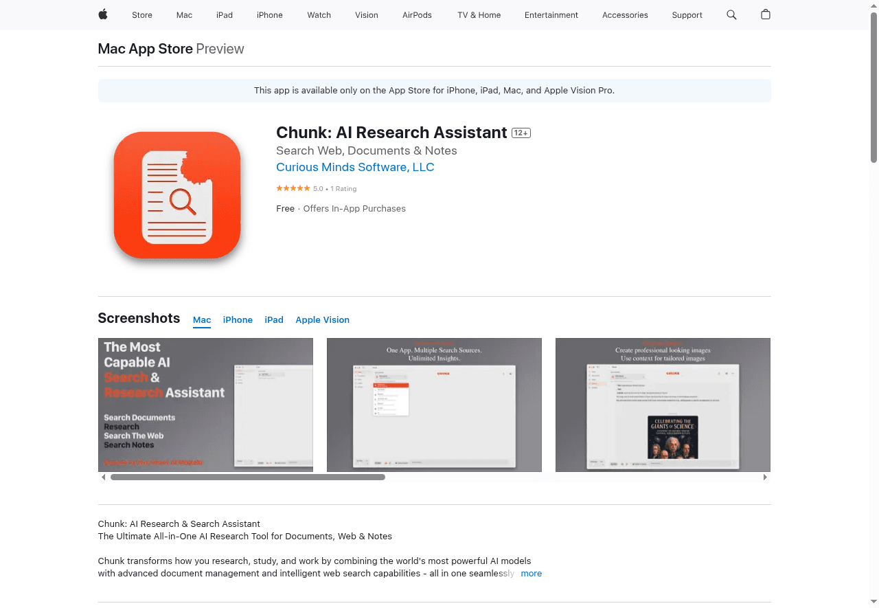 Chunk: AI Research Assistant