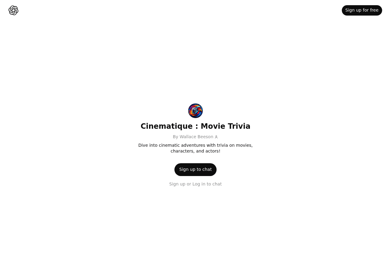 Cinematique : Movie Trivia