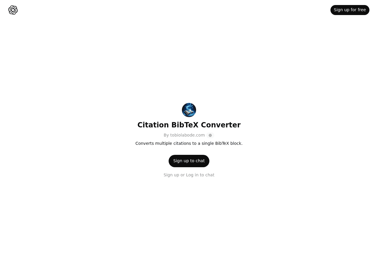 Citation BibTeX Converter