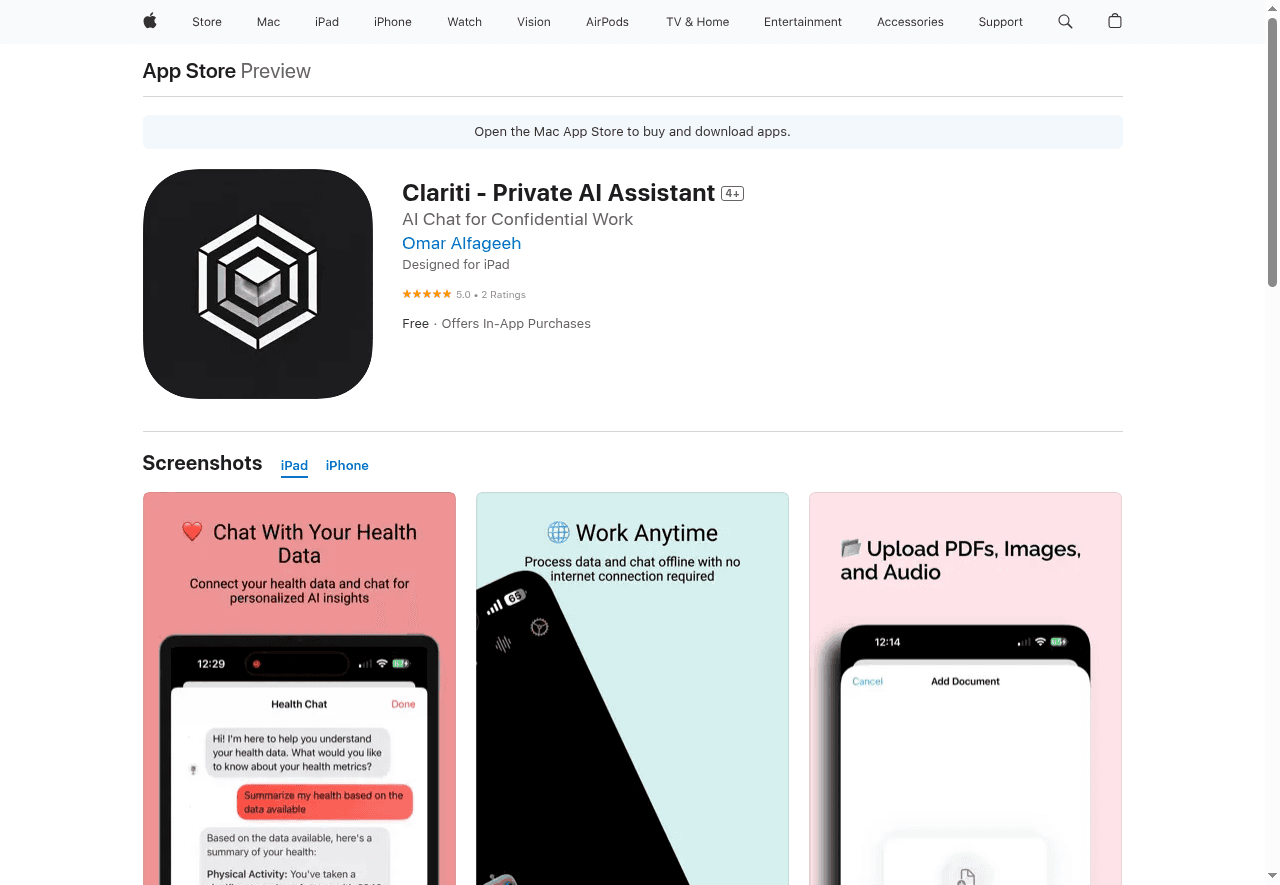 Clariti - Private AI Assistant