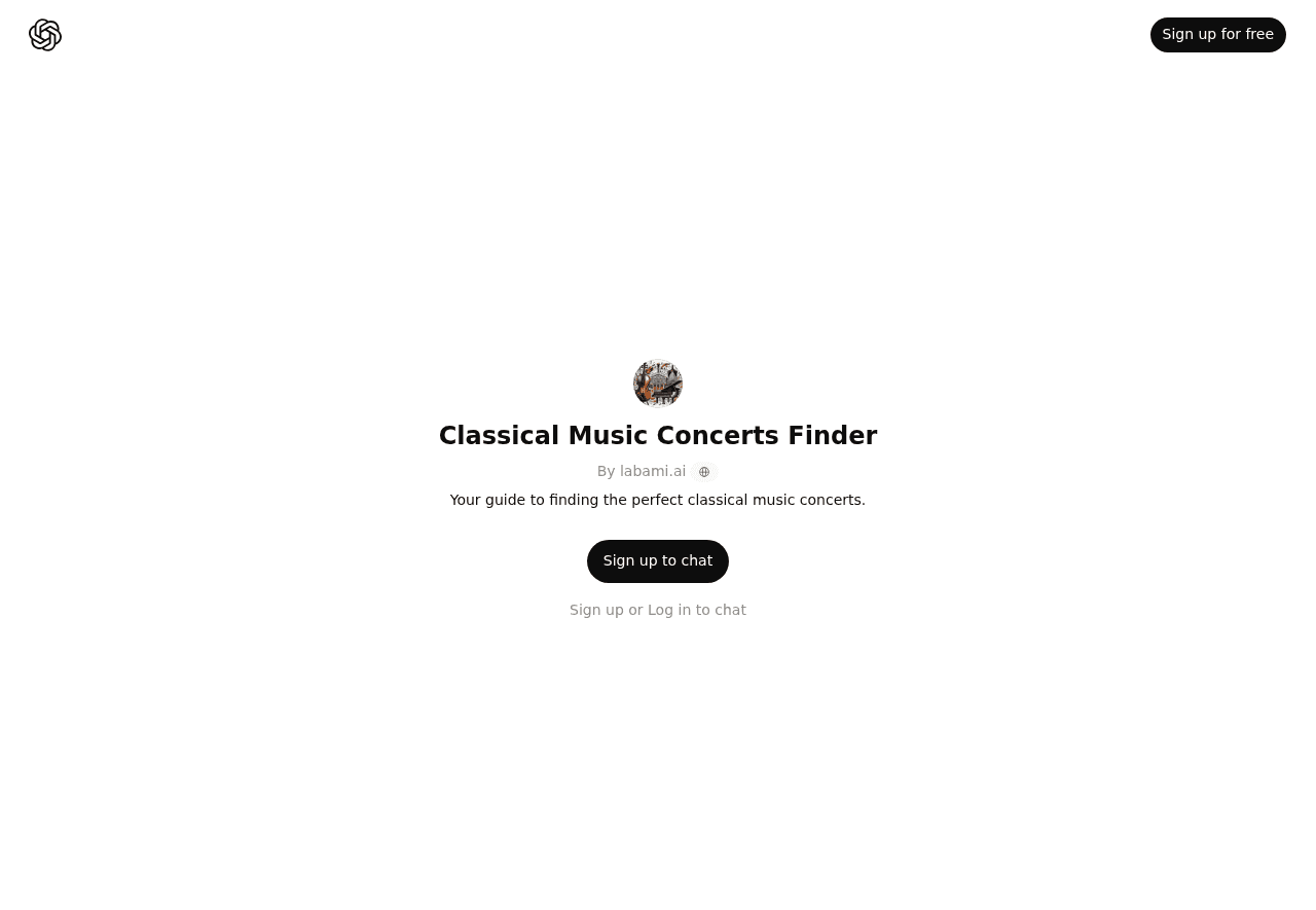 Classical Music Concerts Finder