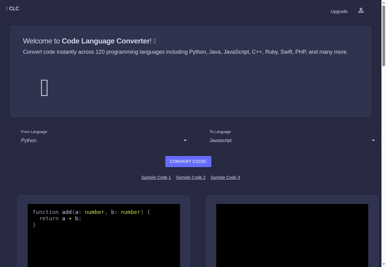 Code Language Converter