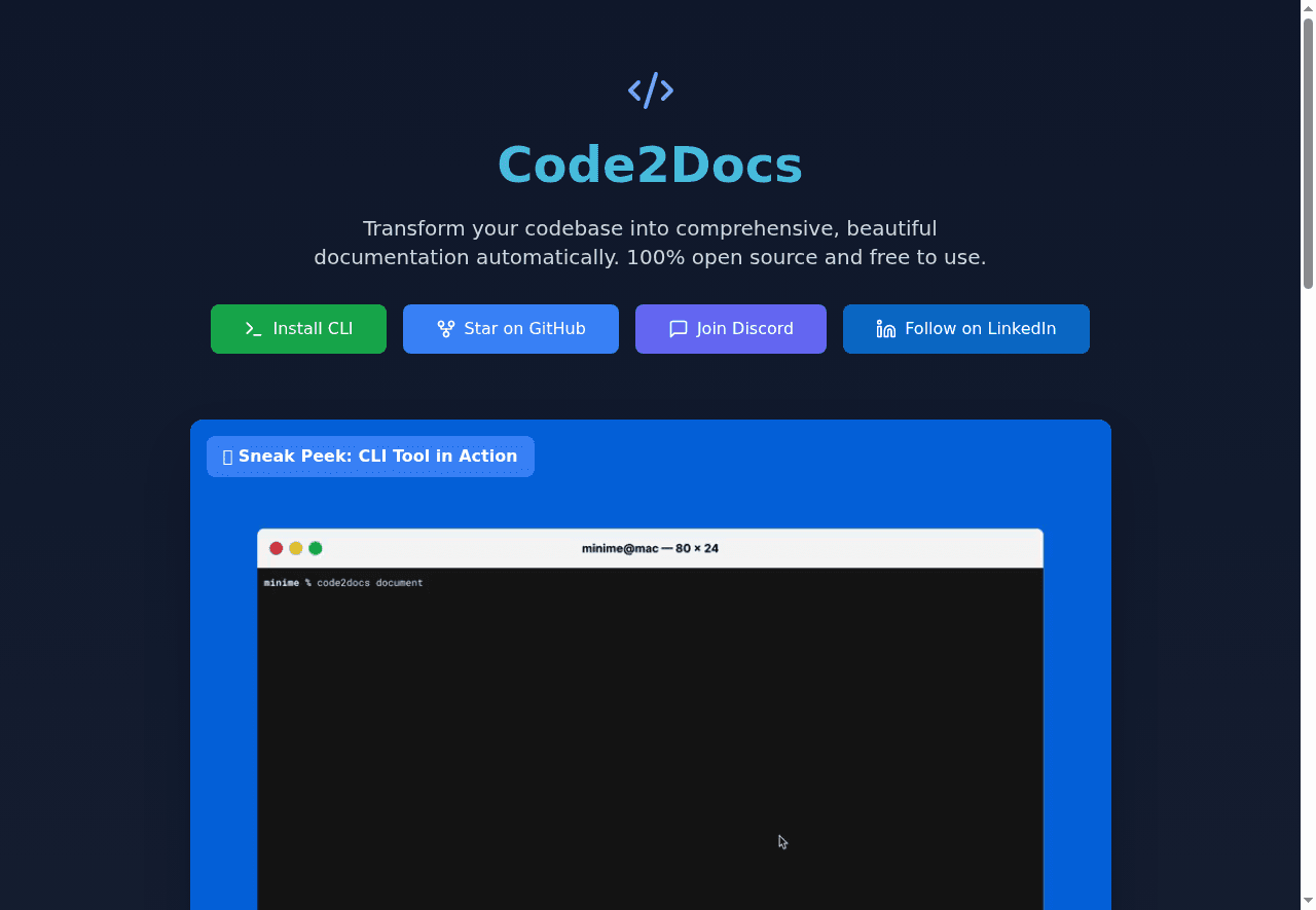 Code2Docs