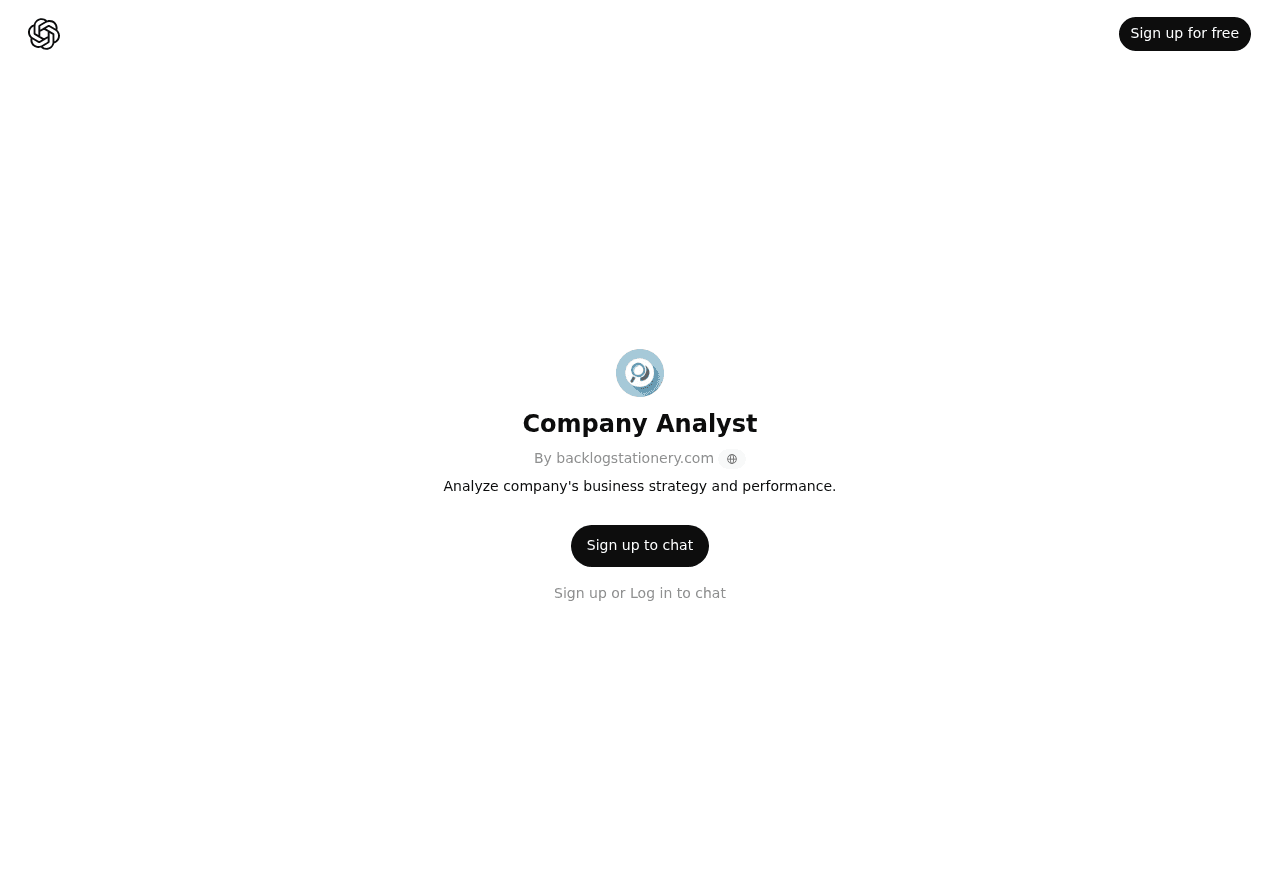 Company Analyst