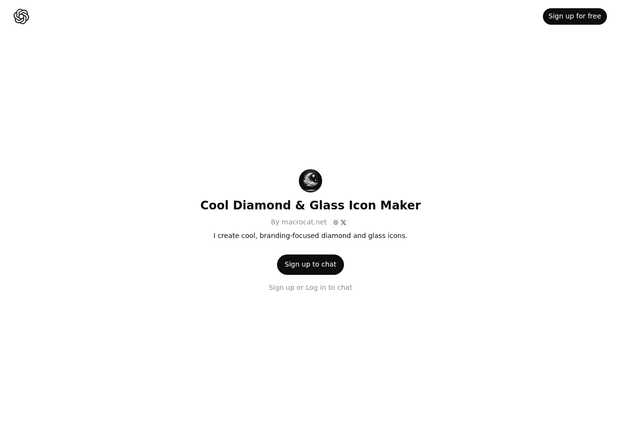 Cool Diamond & Glass Icon Maker