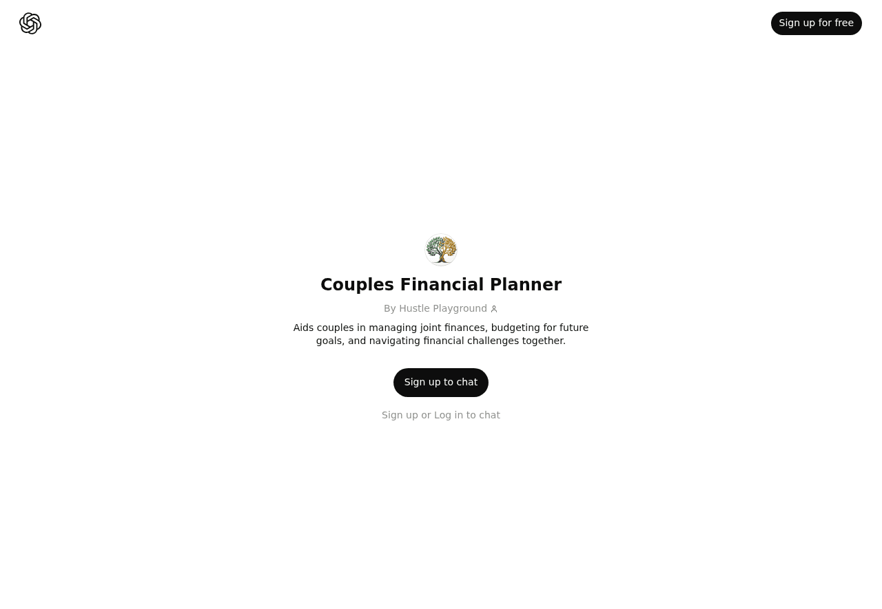 Couples Financial Planner
