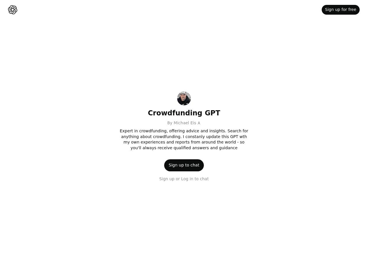 Crowdfunding GPT