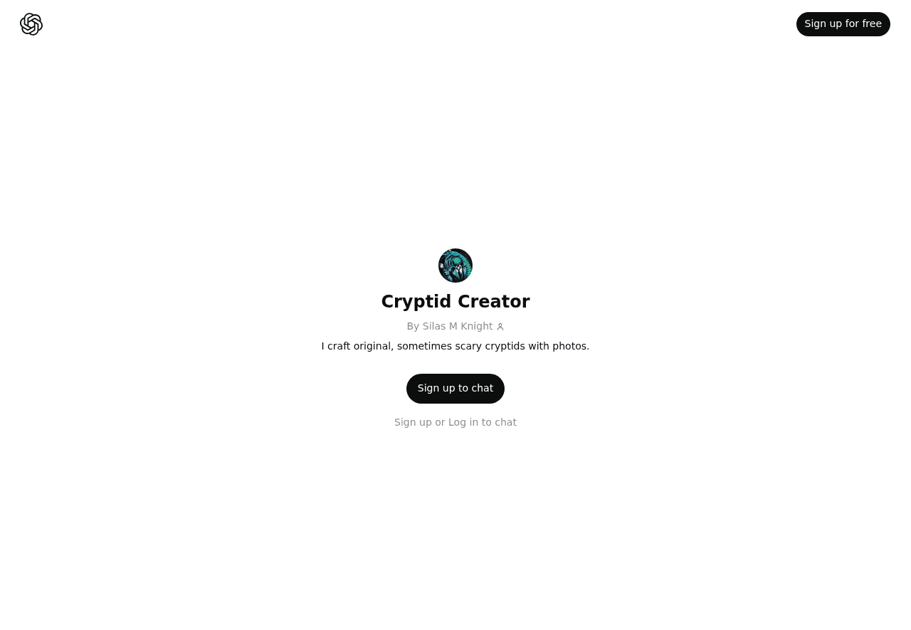Cryptid Creator
