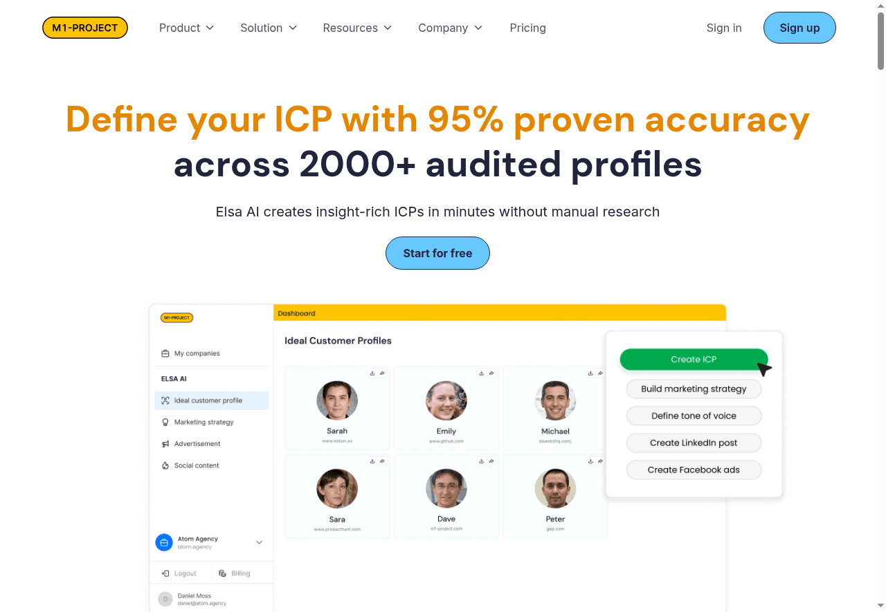 Customer Research (Elsa AI)