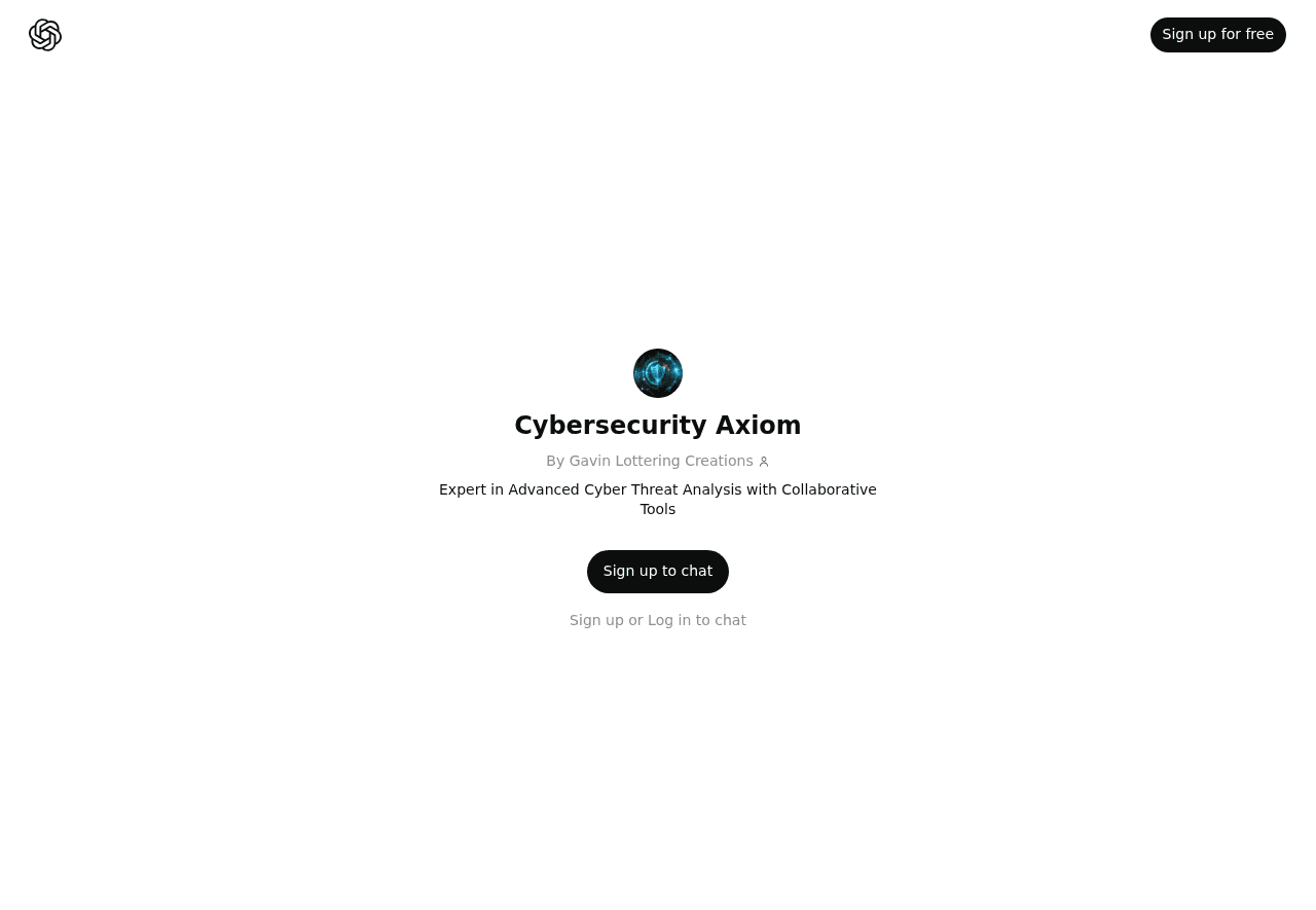 Cybersecurity Axiom