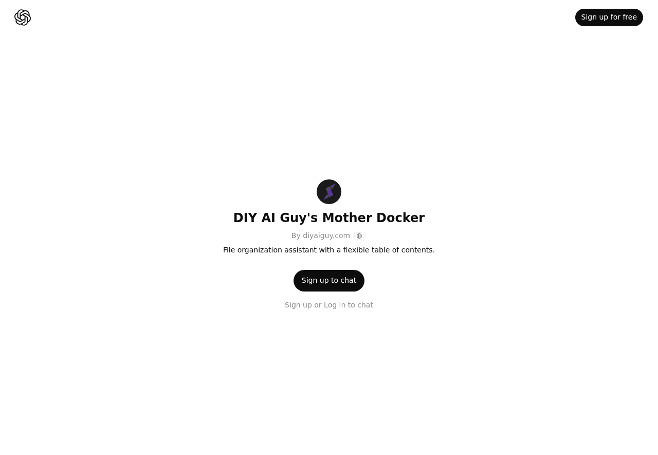 DIY AI Guy's Mother Docker