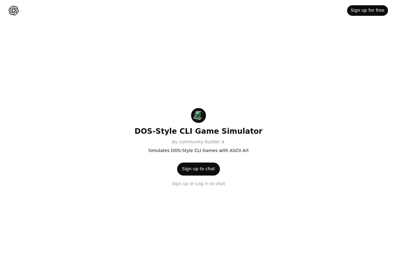 DOS-Style CLI Game Simulator