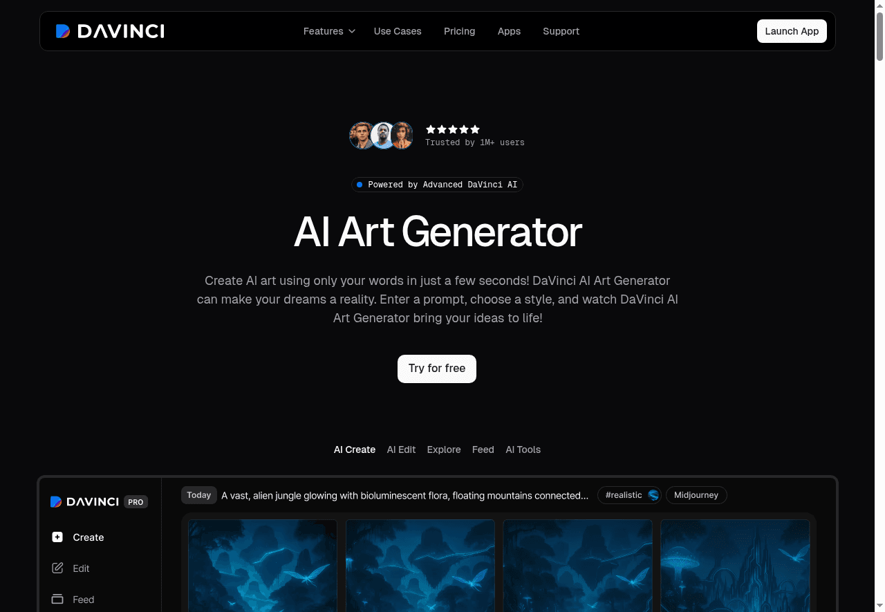 DaVinci - AI Art Generator