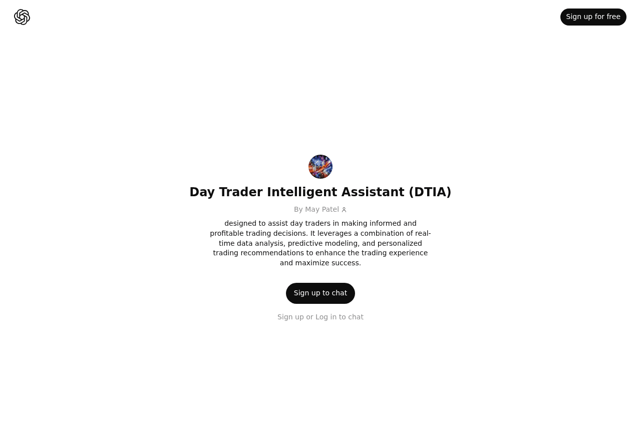 Day Trader Intelligent Assistant (DTIA)