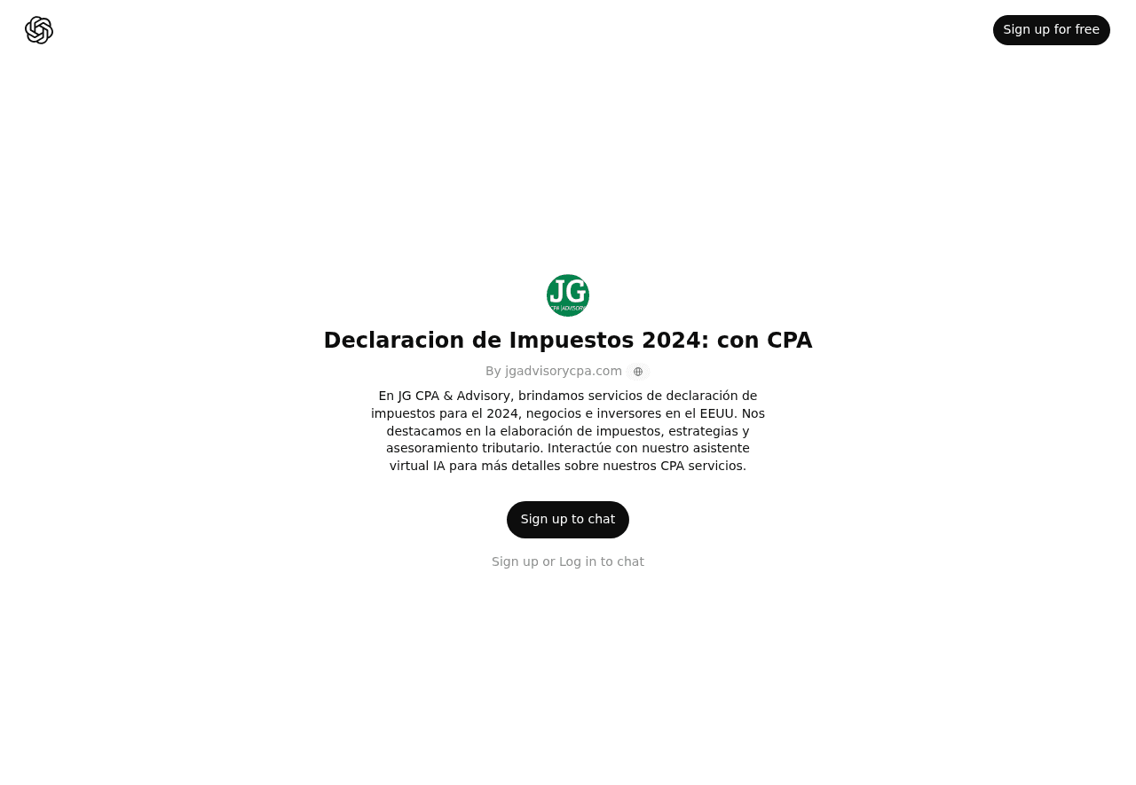 Declaracion de Impuestos 2024: con CPA
