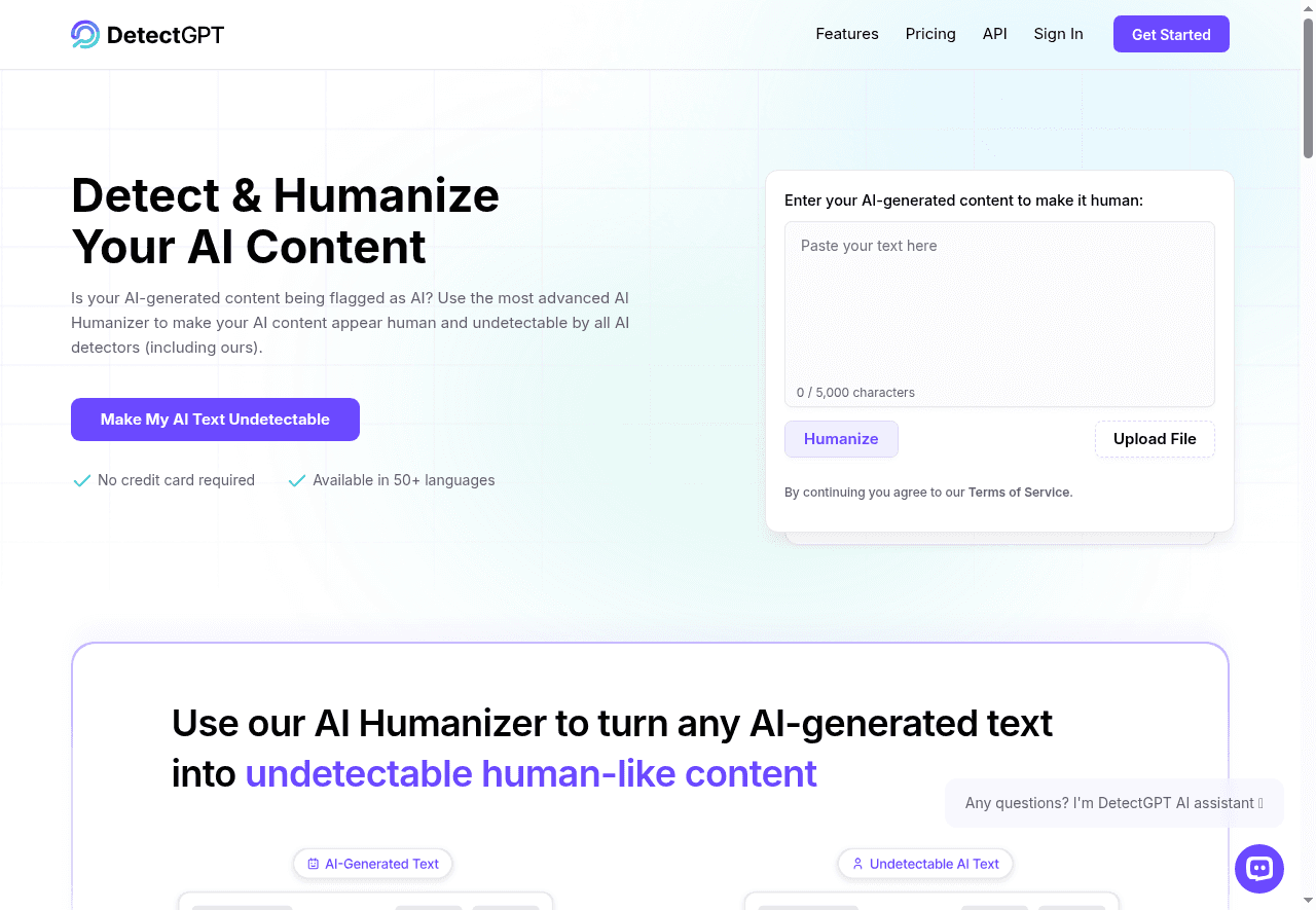 DetectGPT - AI Humanizer