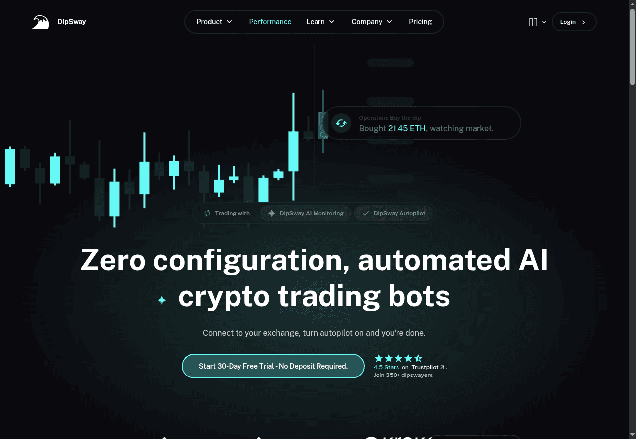 DipSway  Crypto Trading AI bot