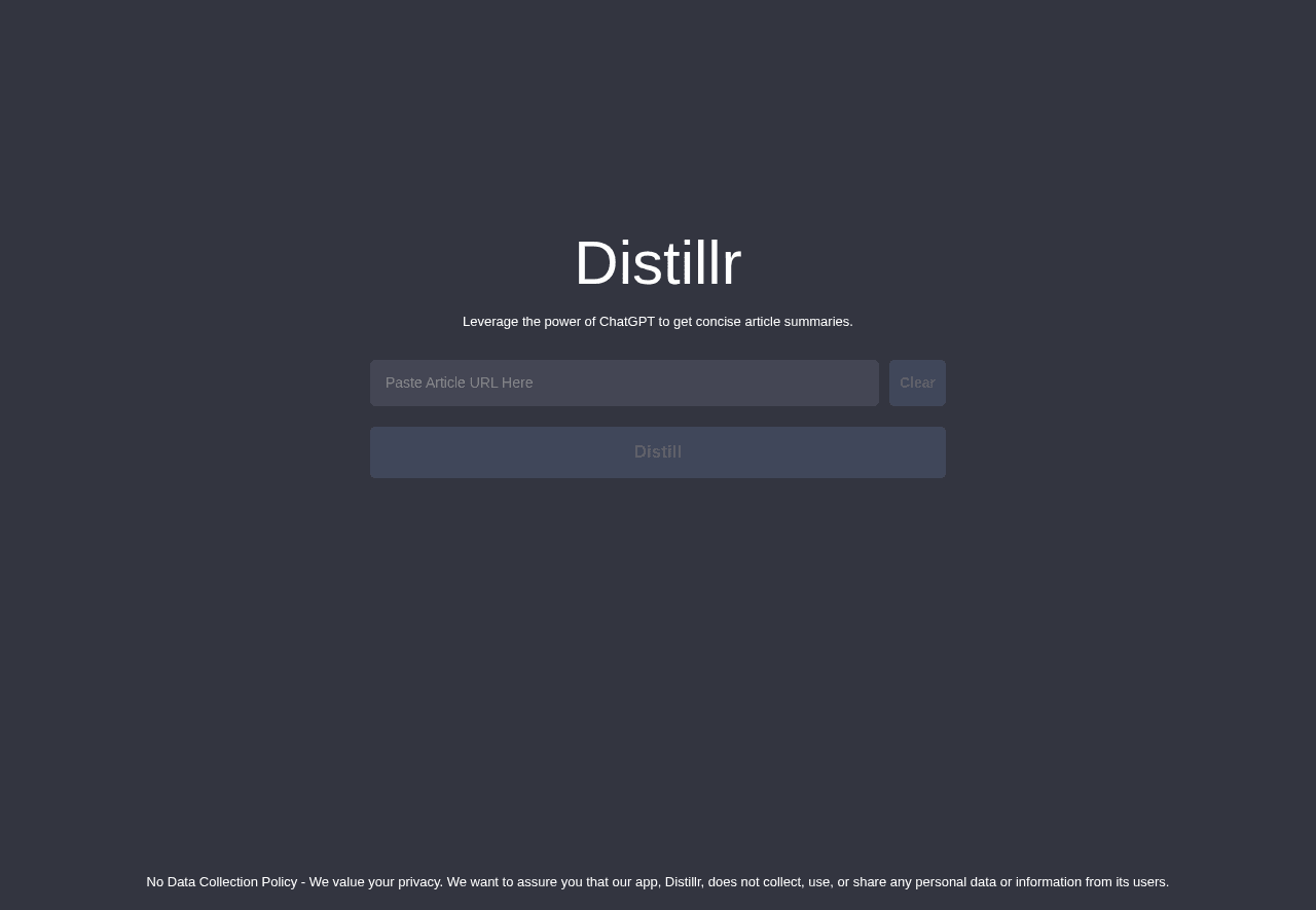 Distillr