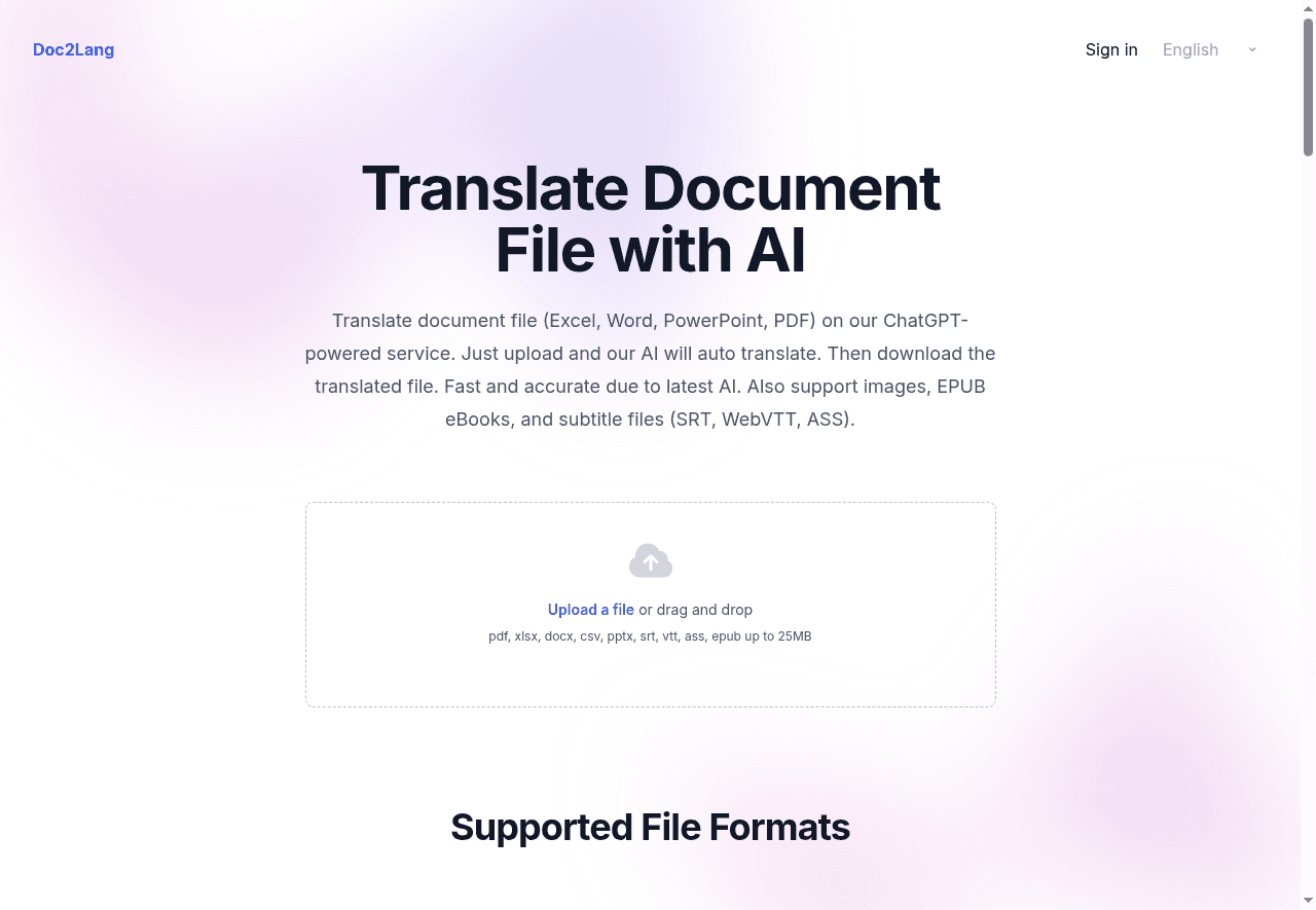 Doc2Lang