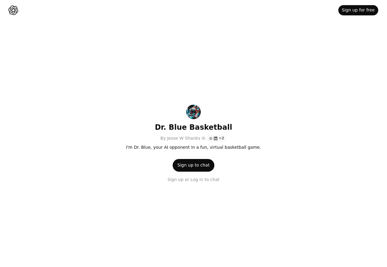 Dr. Blue Basketball
