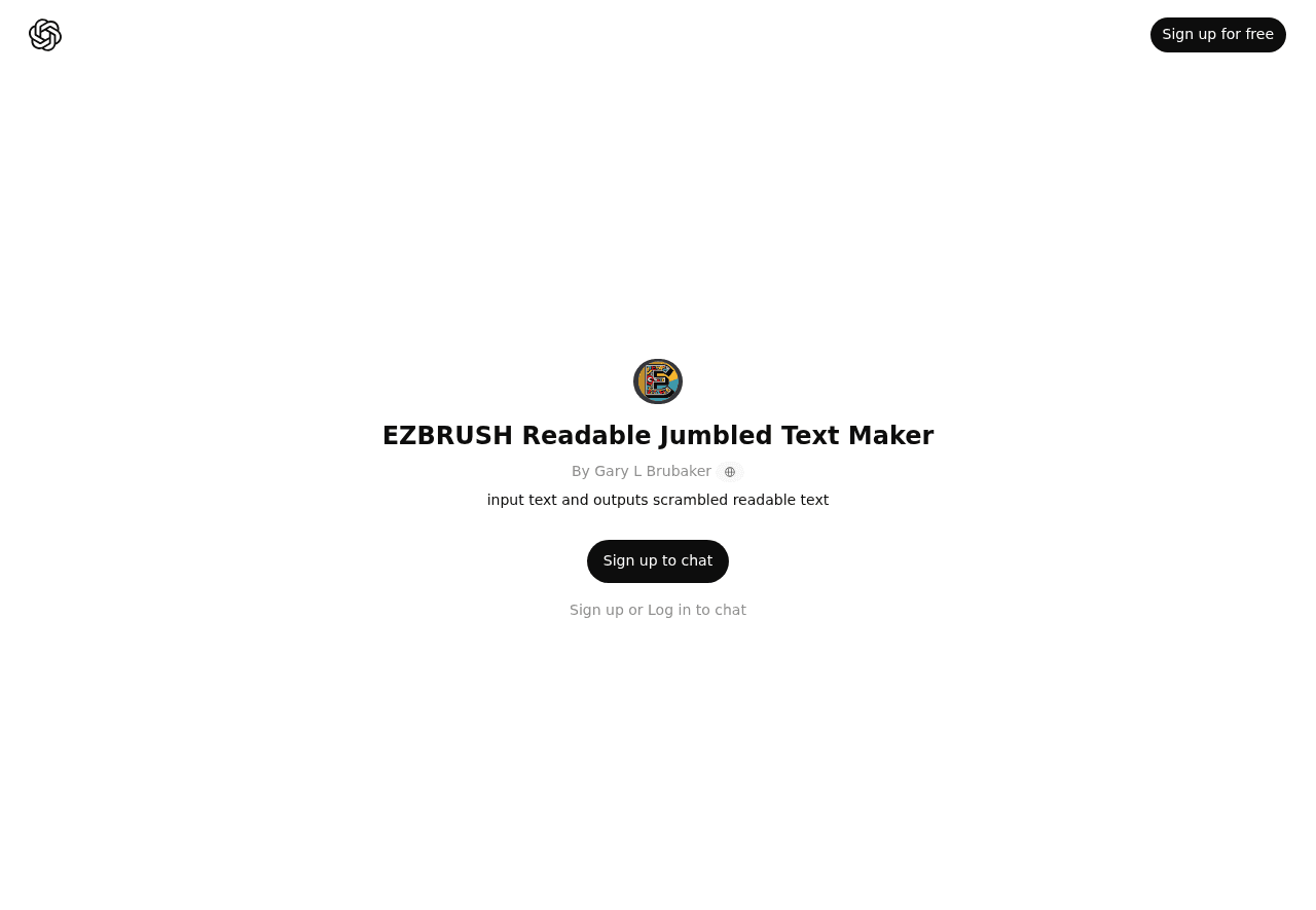 EZBRUSH Readable Jumbled Text Maker