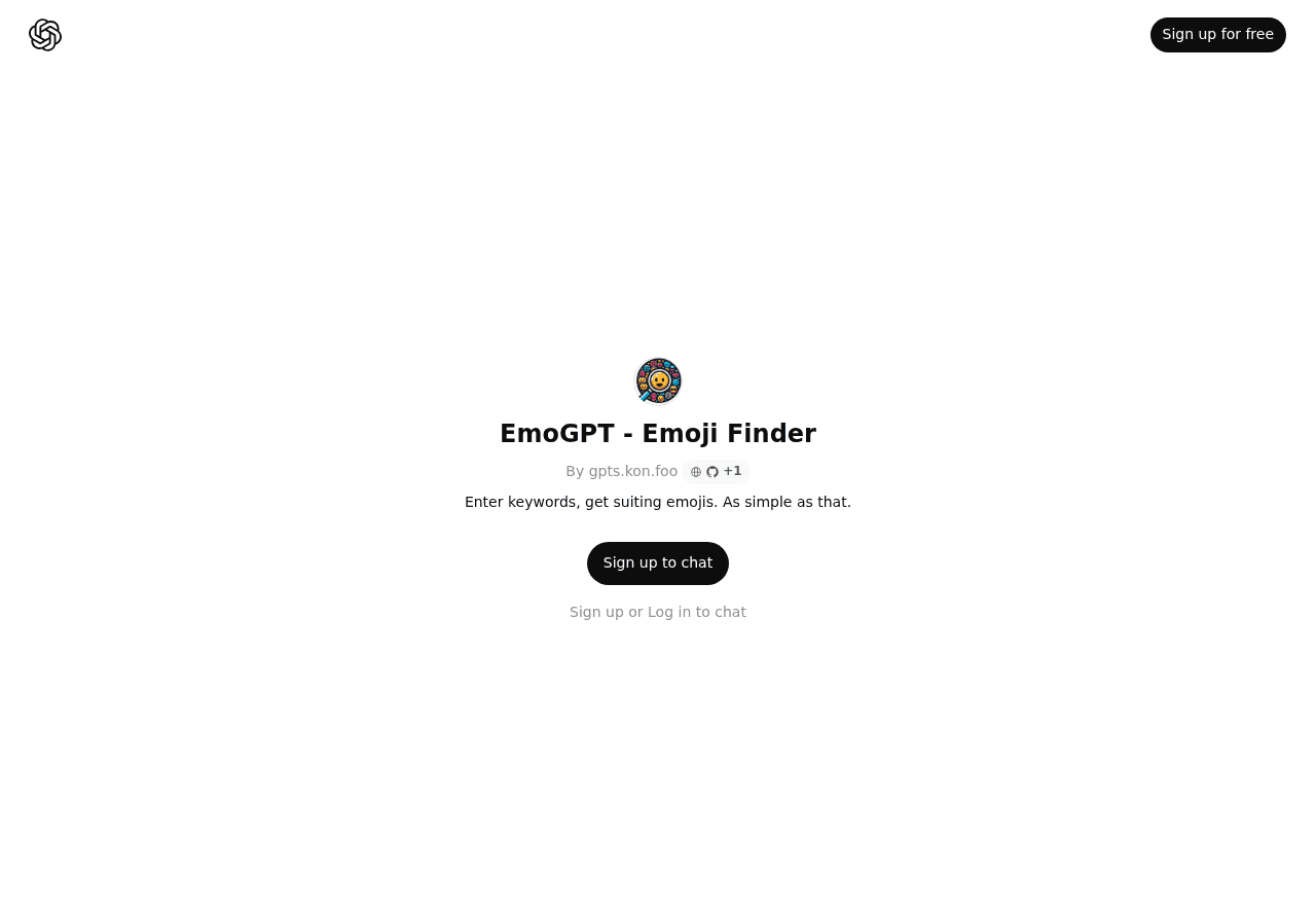 EmoGPT - Emoji Finder