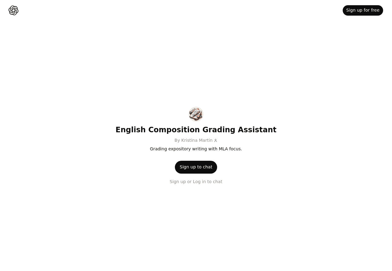 English Composition Grading Assistant