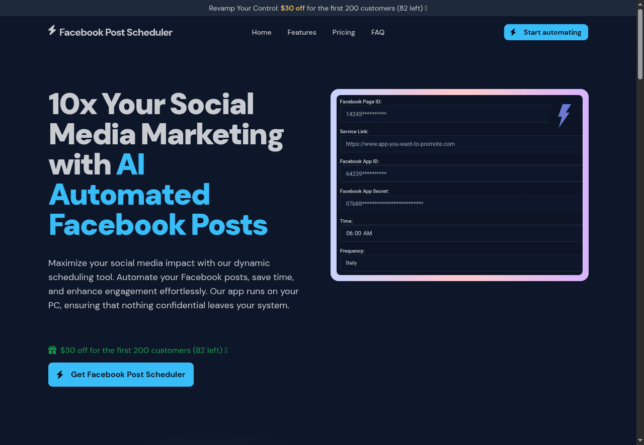 Facebook Post Scheduler