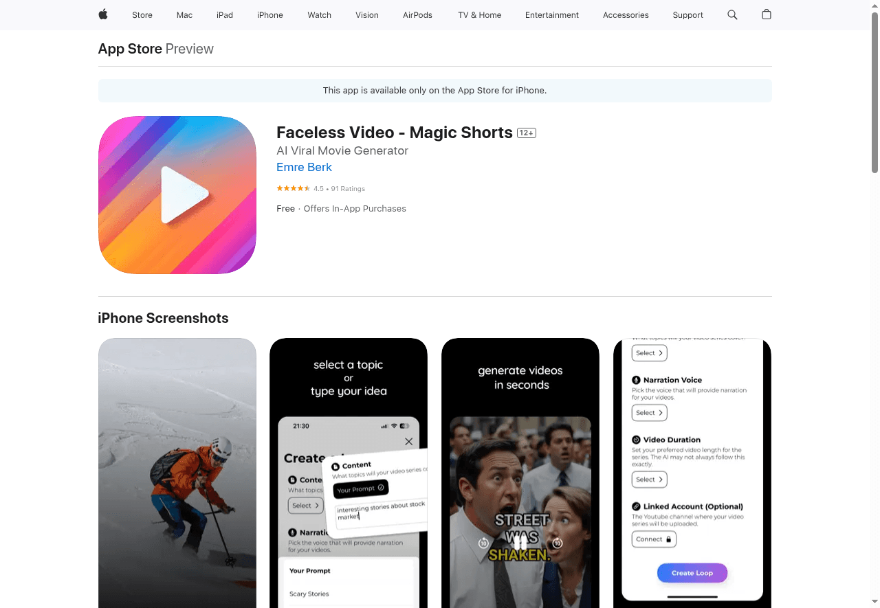 Faceless Video - Magic Shorts