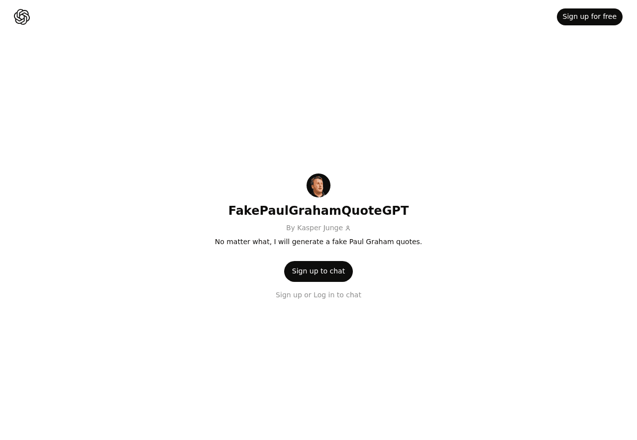 FakePaulGrahamQuoteGPT
