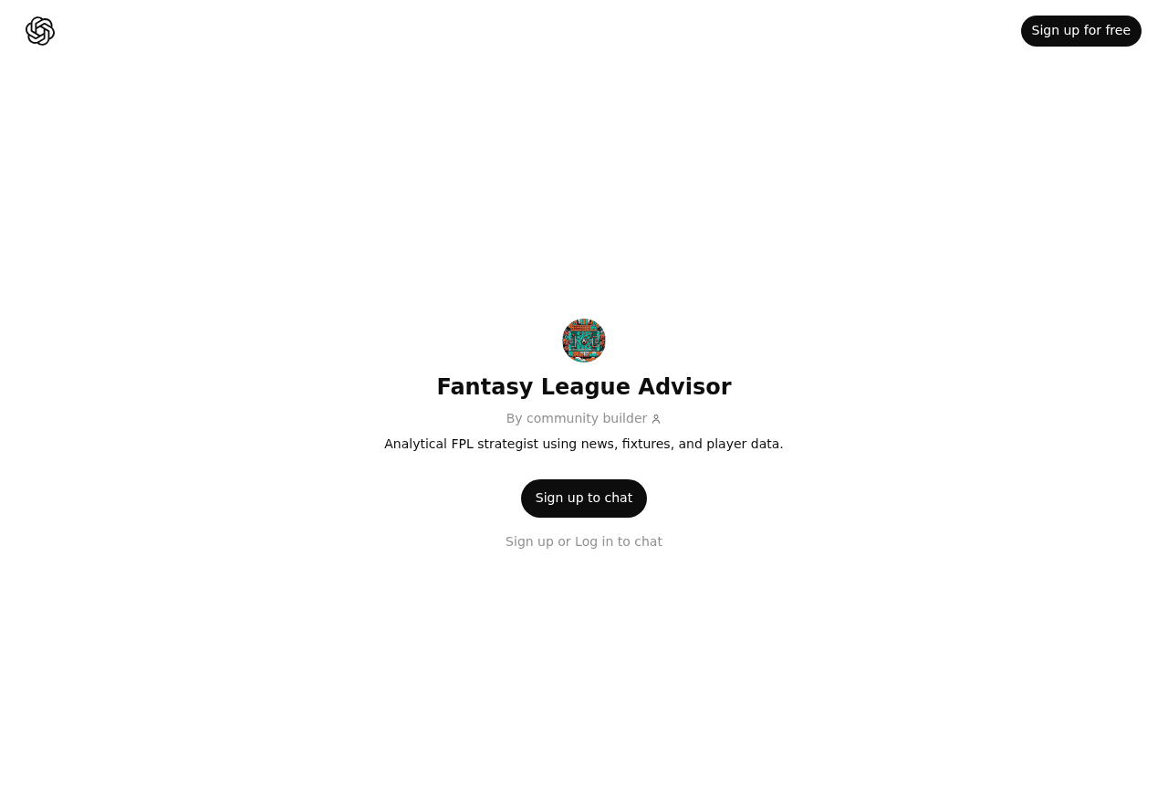 Fantasy League Advisor