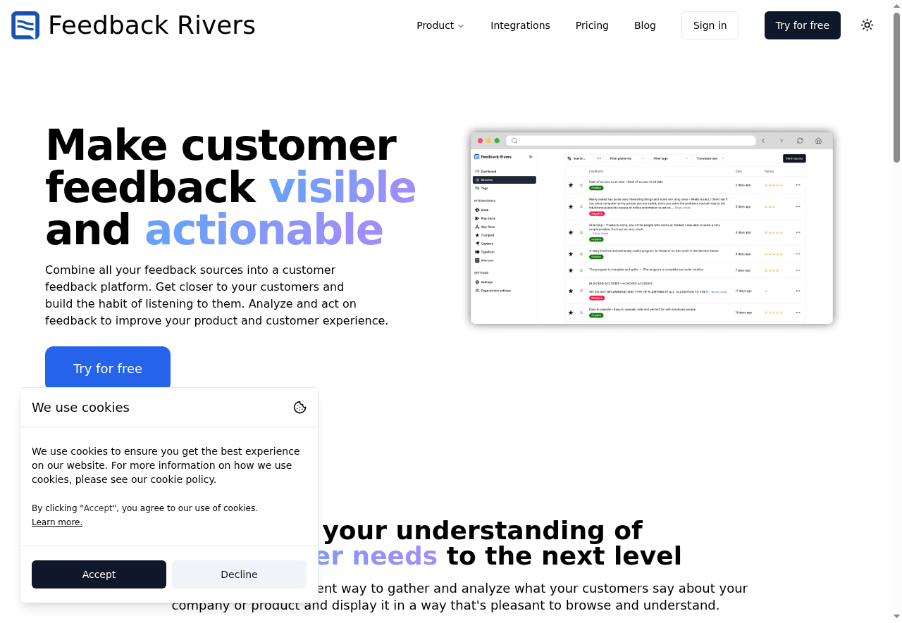 Feedback Rivers