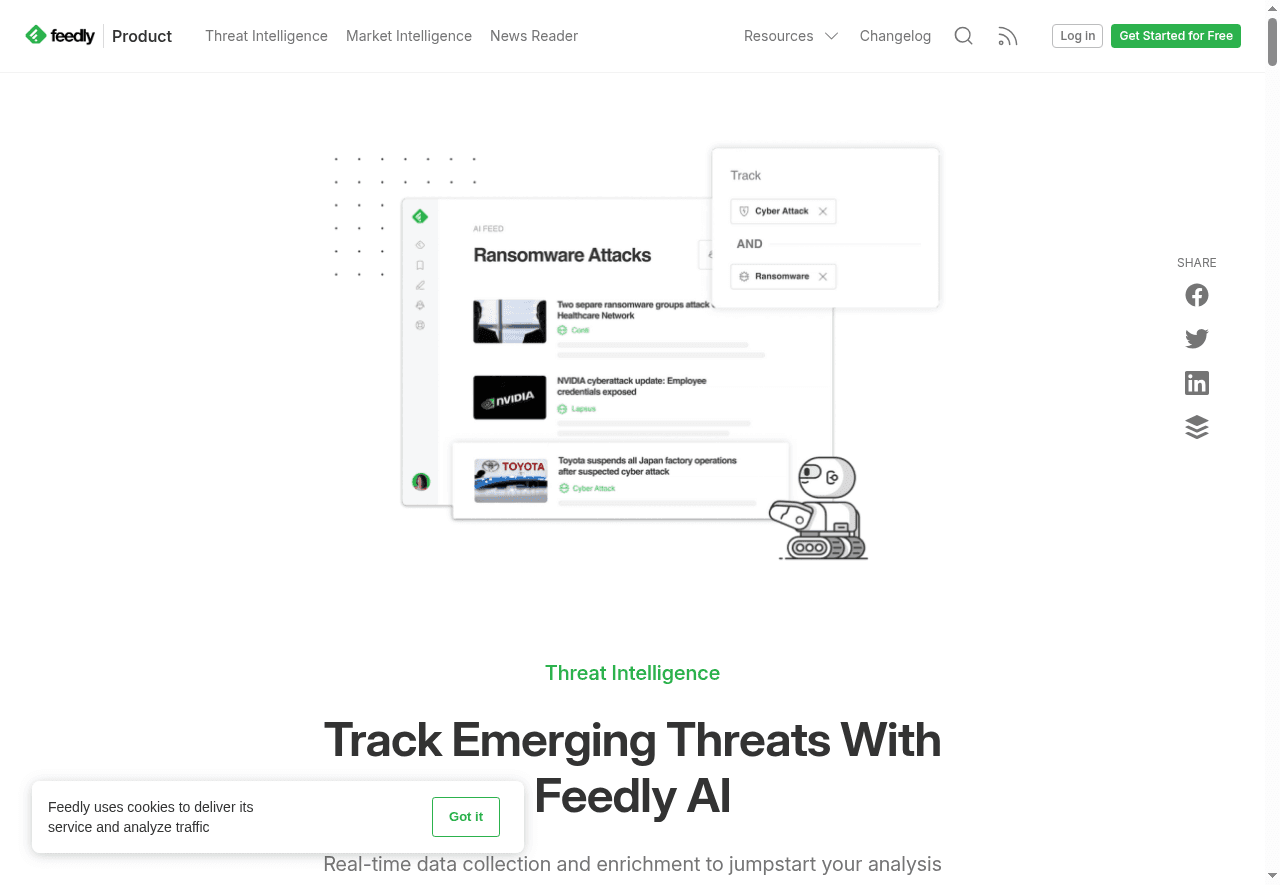 Feedly for Threat Intelligence