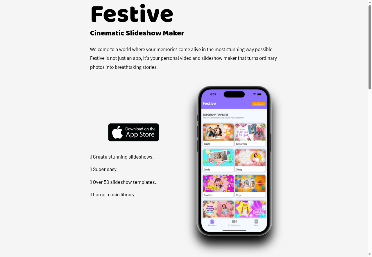 Festive Slideshow Maker