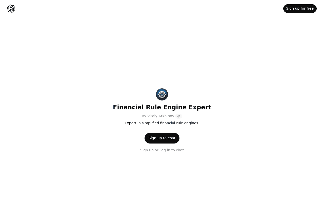 Financial Rule Engine Expert