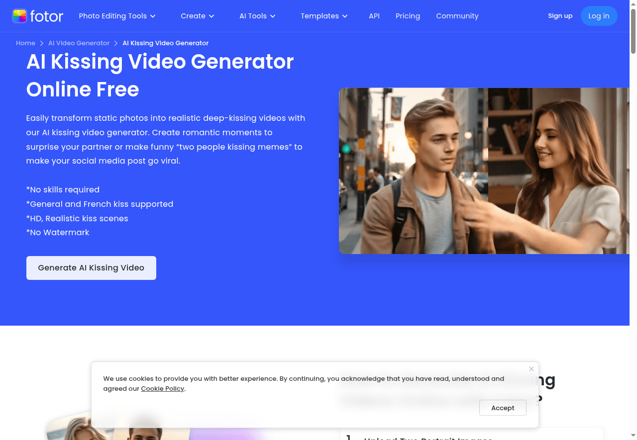 Fotor AI Kiss