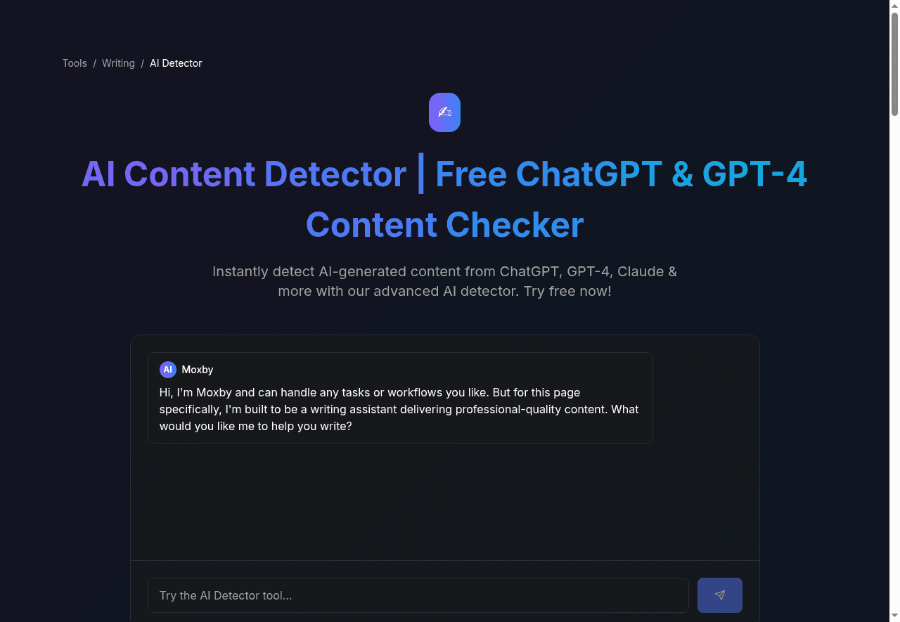 Free AI Detector by ContentAtScale