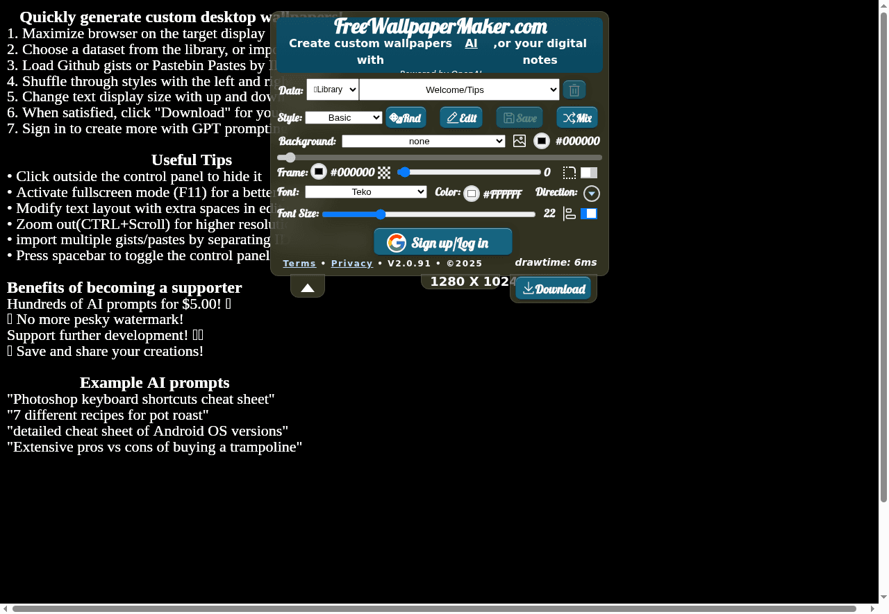 FreeWallpaperMaker