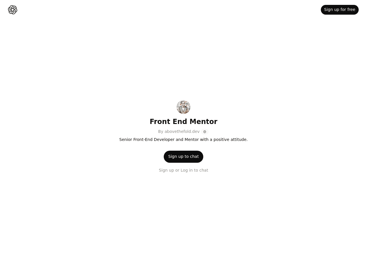 Front End Mentor