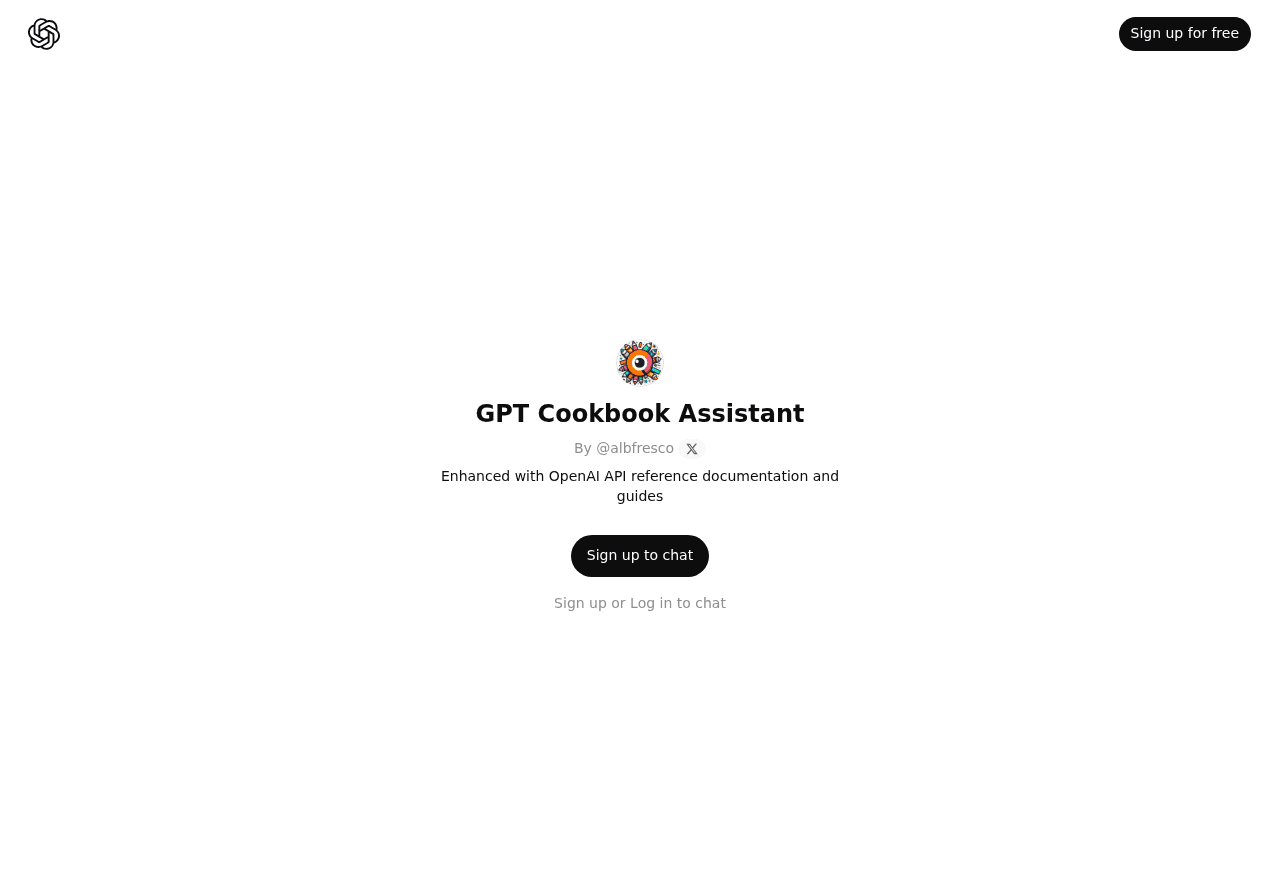 GPT Cookbook Assistant