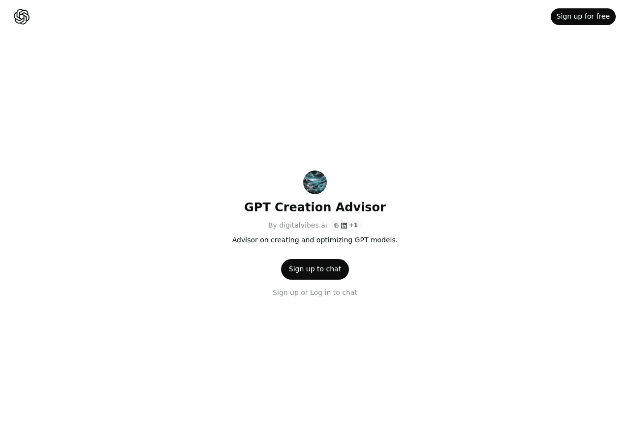 GPT Creation Advisor
