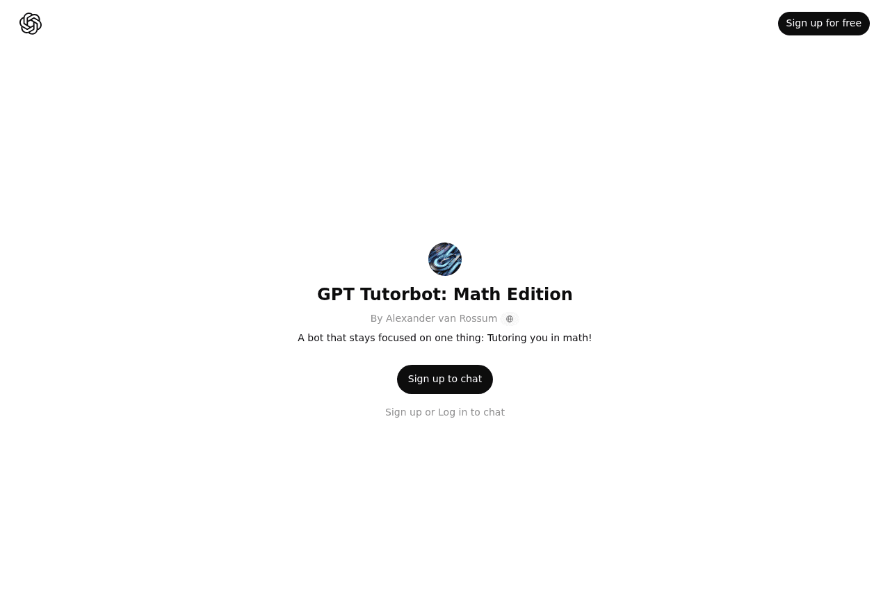 GPT Tutorbot: Math Edition