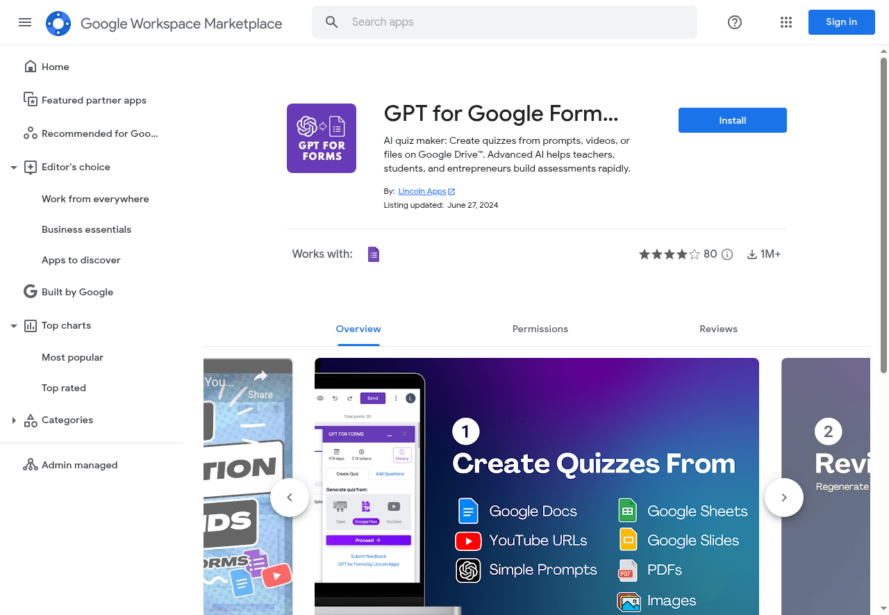 GPT for Google Forms
